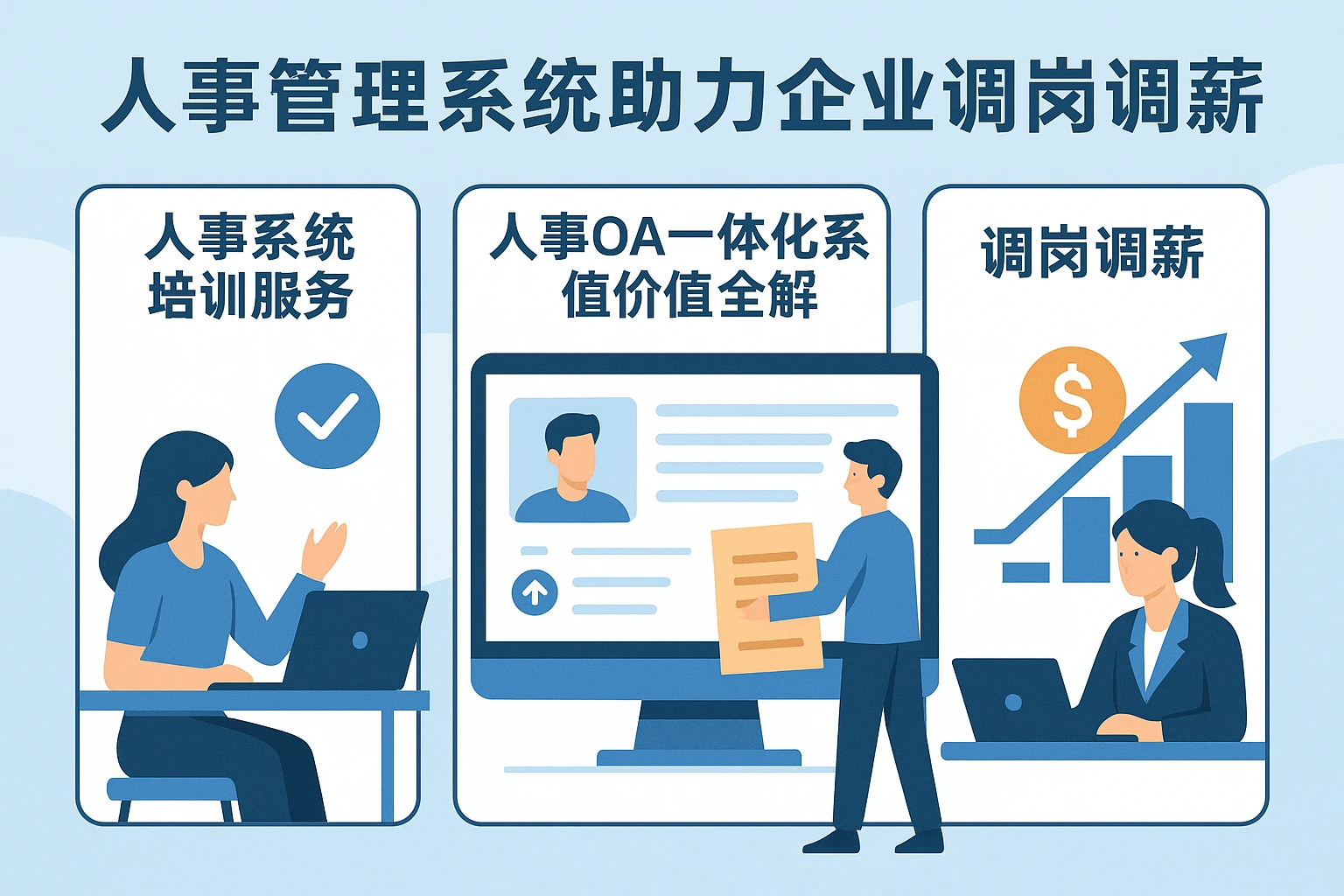 人事管理系统助力企业调岗调薪，人事系统培训服务与人事OA一体化系统价值全解