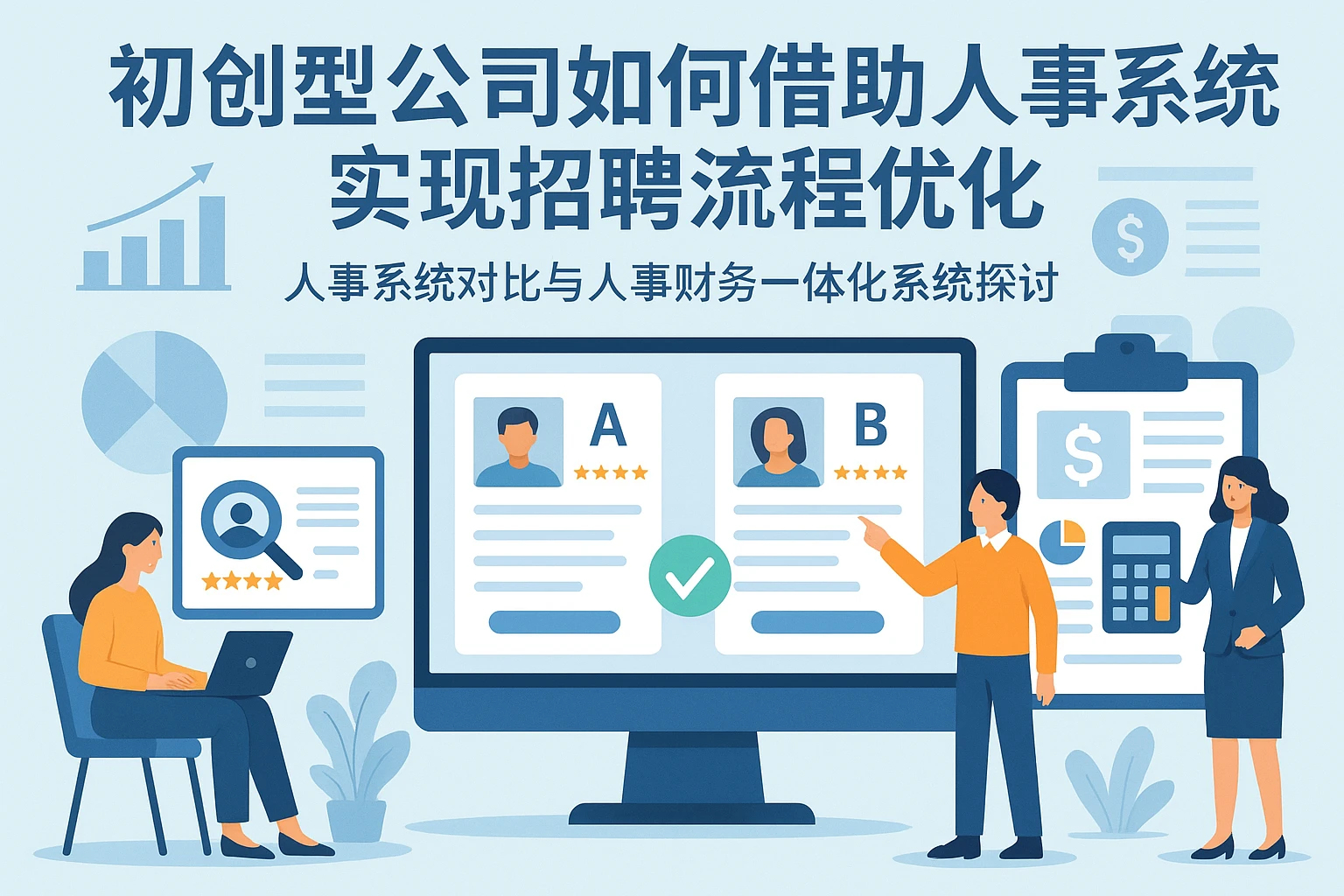 初创型公司如何借助人事系统实现招聘流程优化——人事系统对比与人事财务一体化系统探讨