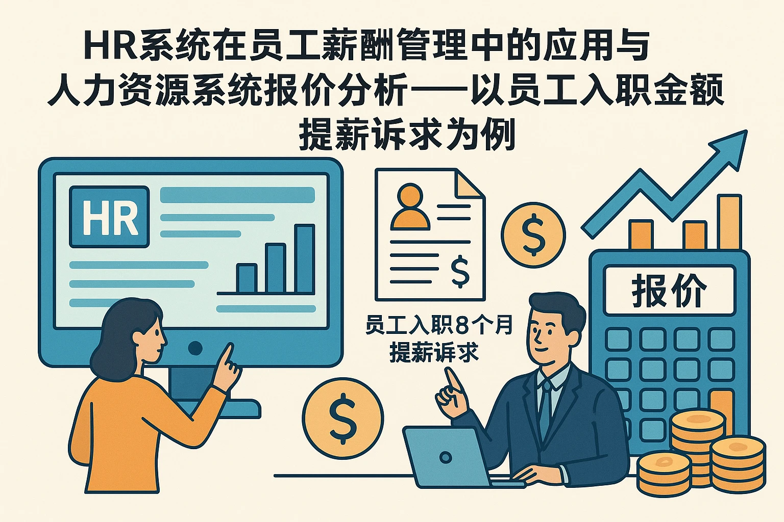 HR系统在员工薪酬管理中的应用与人力资源系统报价分析——以员工入职8个月提薪诉求为例