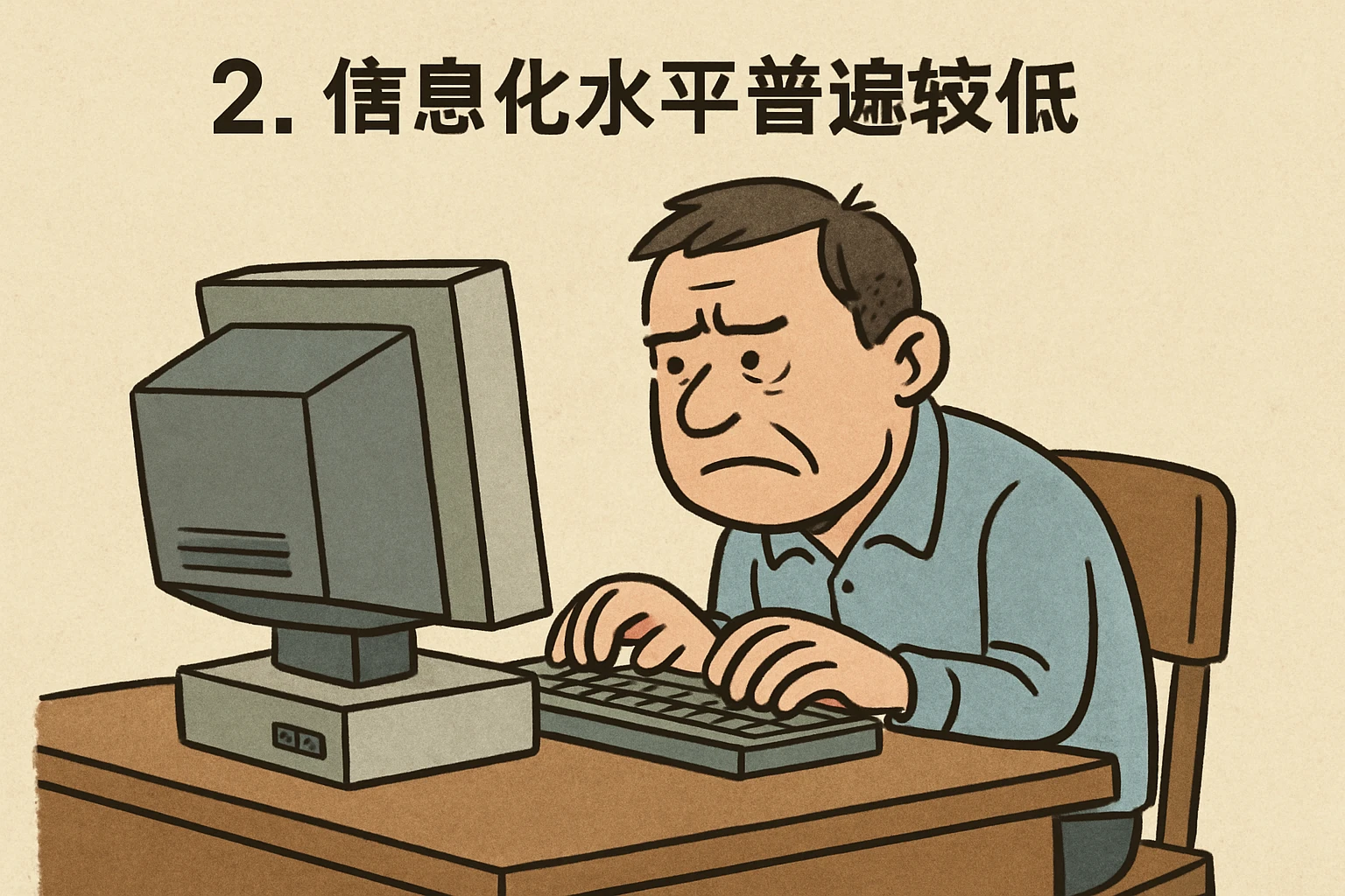 2. 信息化水平普遍较低