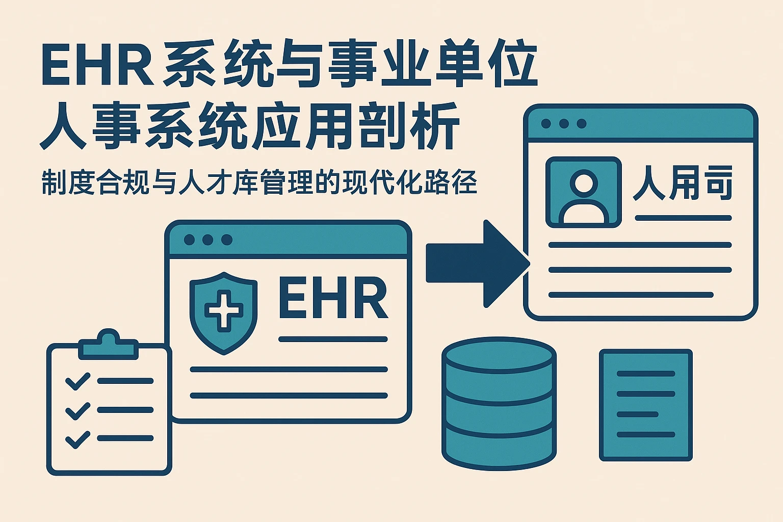 EHR系统与事业单位人事系统应用剖析——制度合规与人才库管理的现代化路径