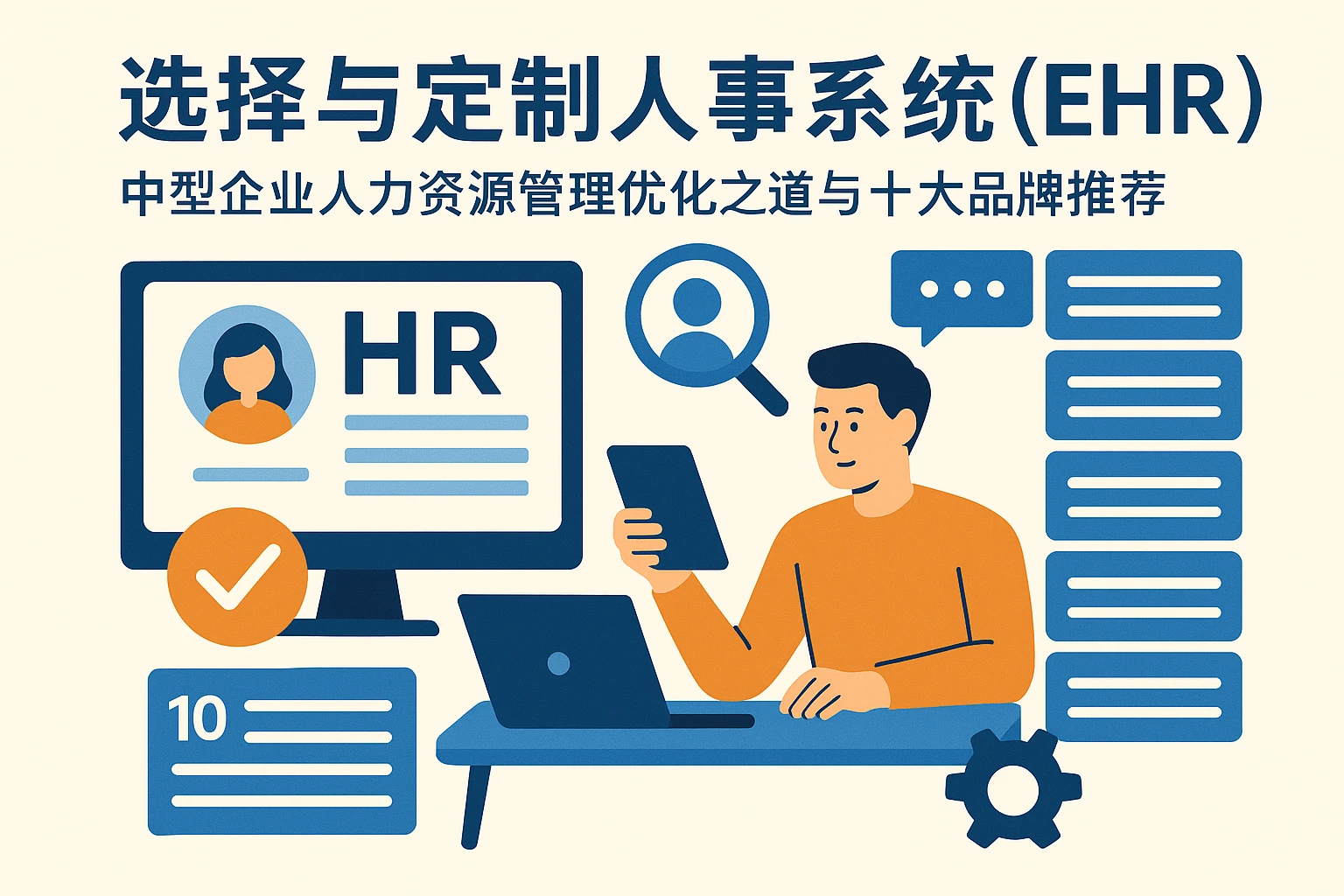  选择与定制人事系统（EHR）：中型企业人力资源管理优化之道与十大品牌推荐