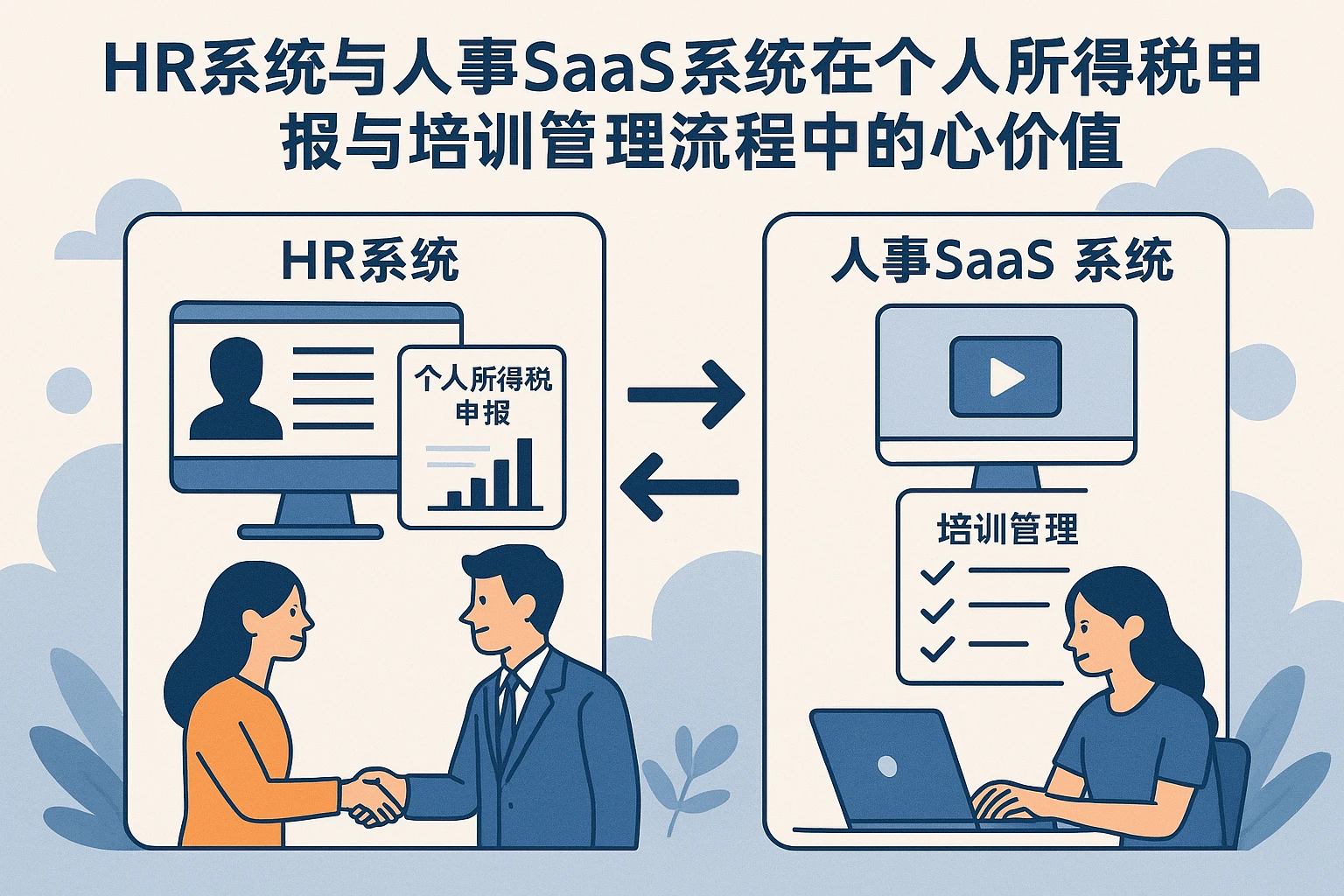 HR系统与人事SaaS系统在个人所得税申报与培训管理流程中的核心价值