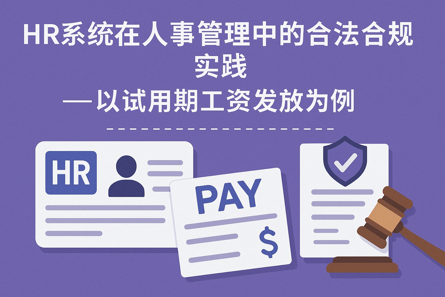 HR系统在人事管理中的合法合规实践——以试用期工资发放为例