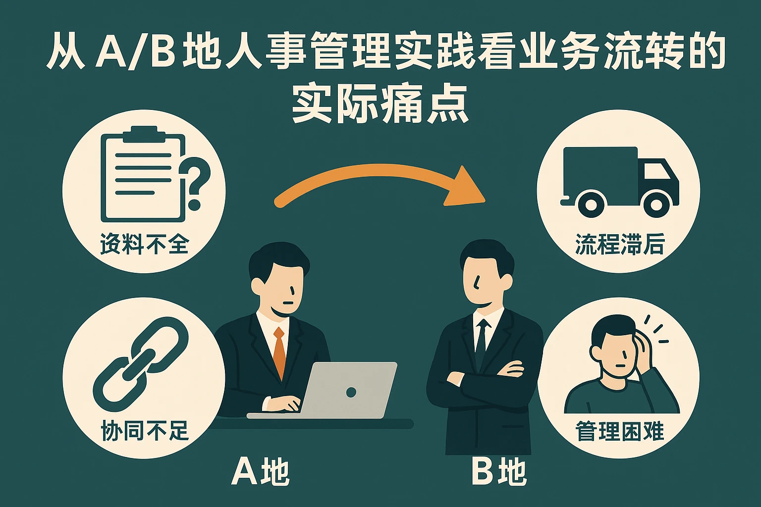 从A/B地人事管理实践看业务流转的实际痛点