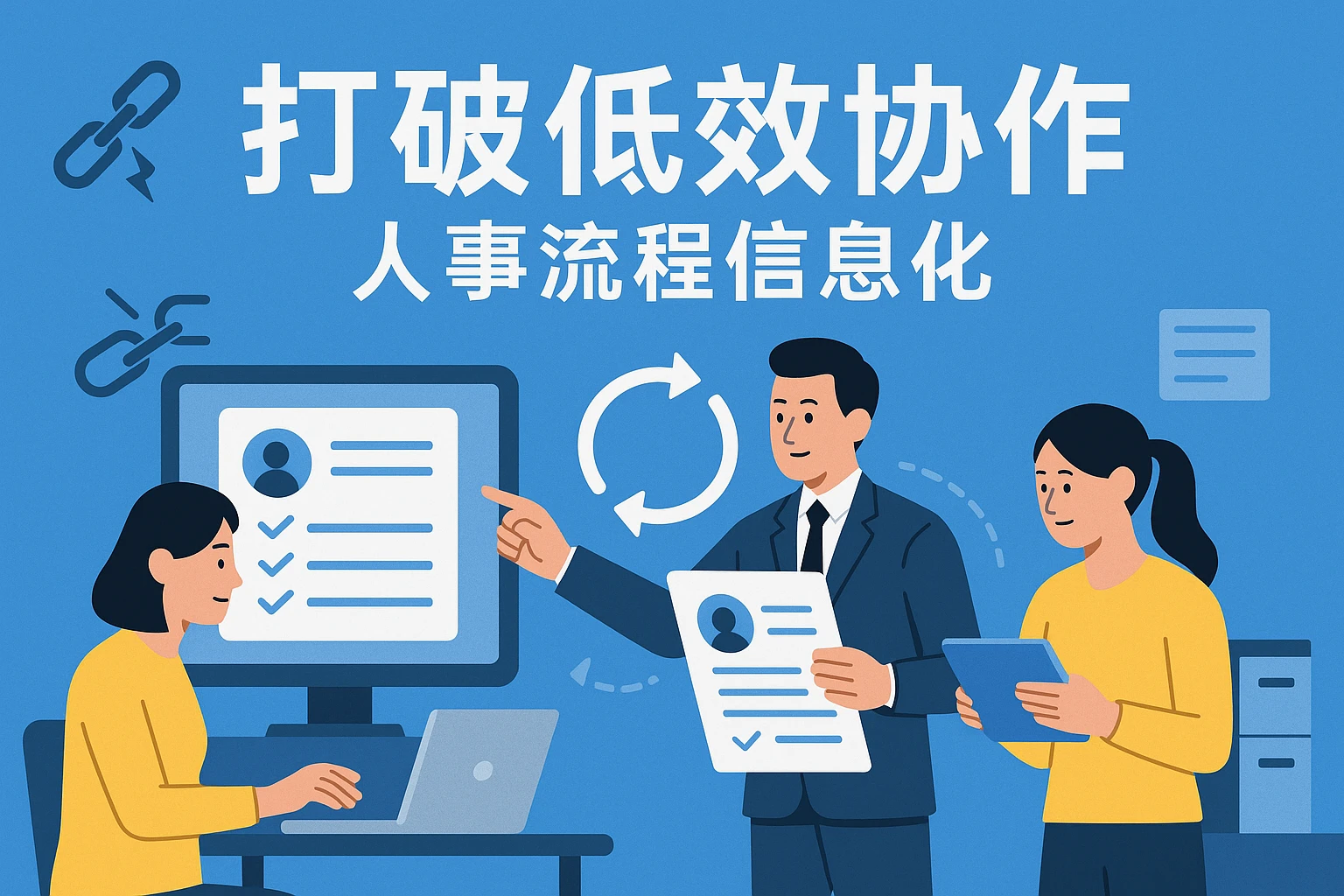 打破低效协作，人事流程信息化