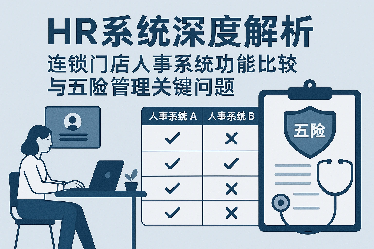 HR系统深度解析：连锁门店人事系统功能比较与五险管理关键问题