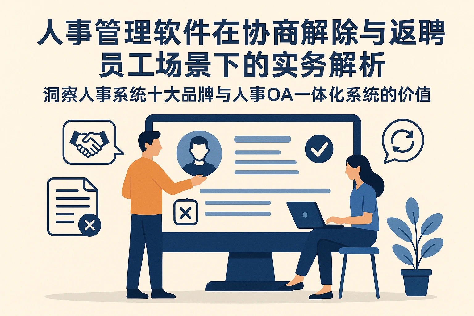 人事管理软件在协商解除与返聘员工场景下的实务解析——洞察人事系统十大品牌与人事OA一体化系统的价值