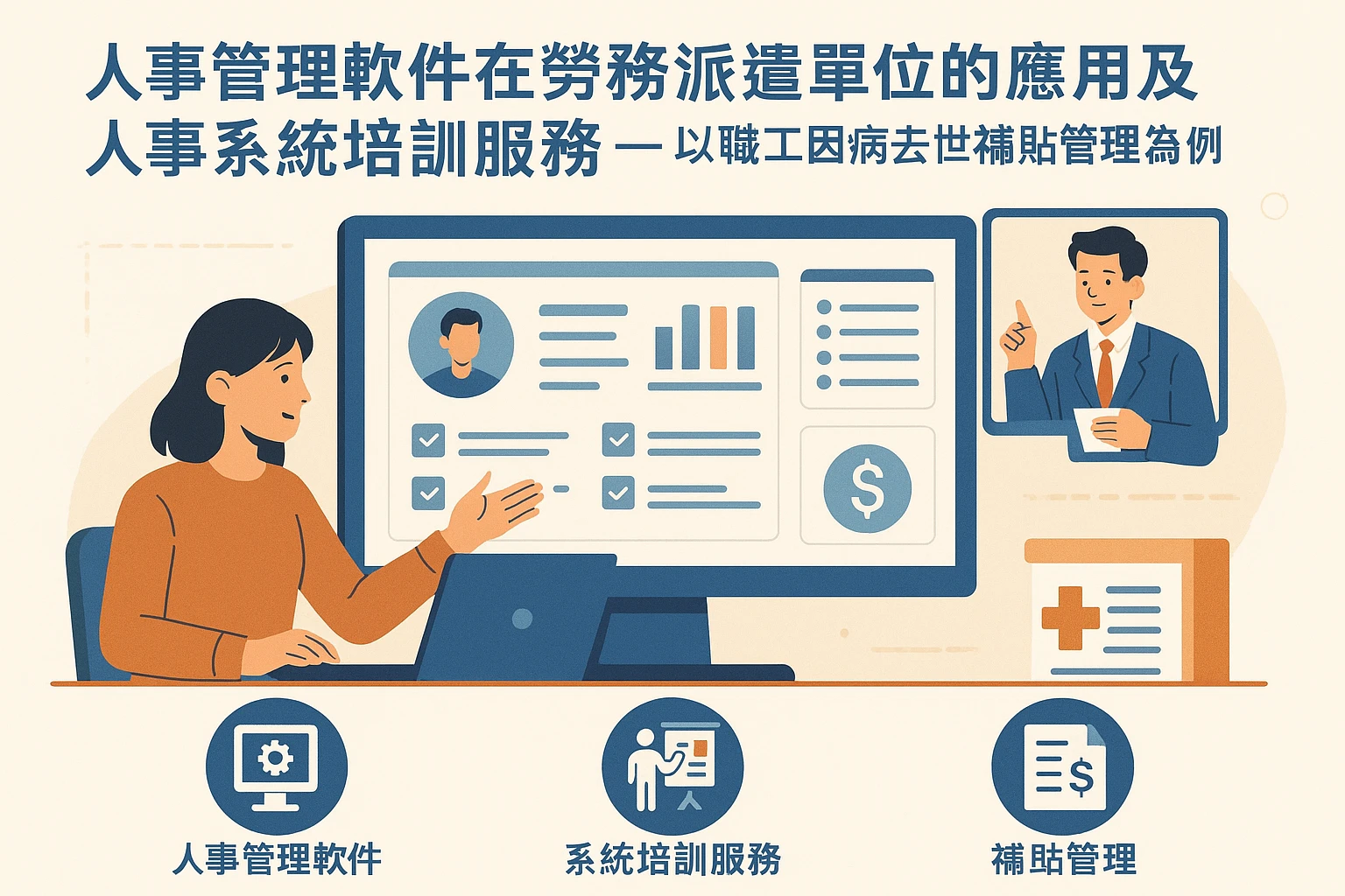人事管理软件在劳务派遣单位的应用及人事系统培训服务——以职工因病去世补贴管理为例