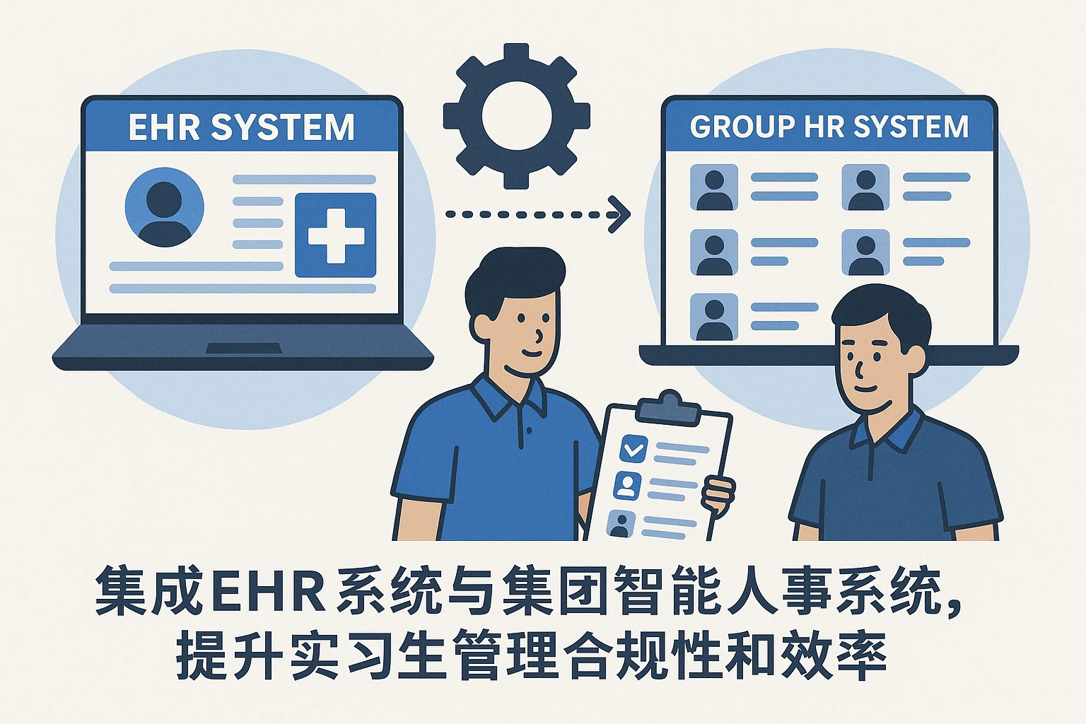 集成EHR系统与集团智能人事系统,提升实习生管理合规性和效率