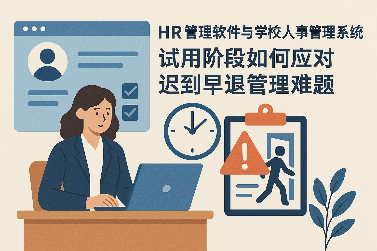 HR管理软件与学校人事管理系统：试用阶段如何应对迟到早退管理难题