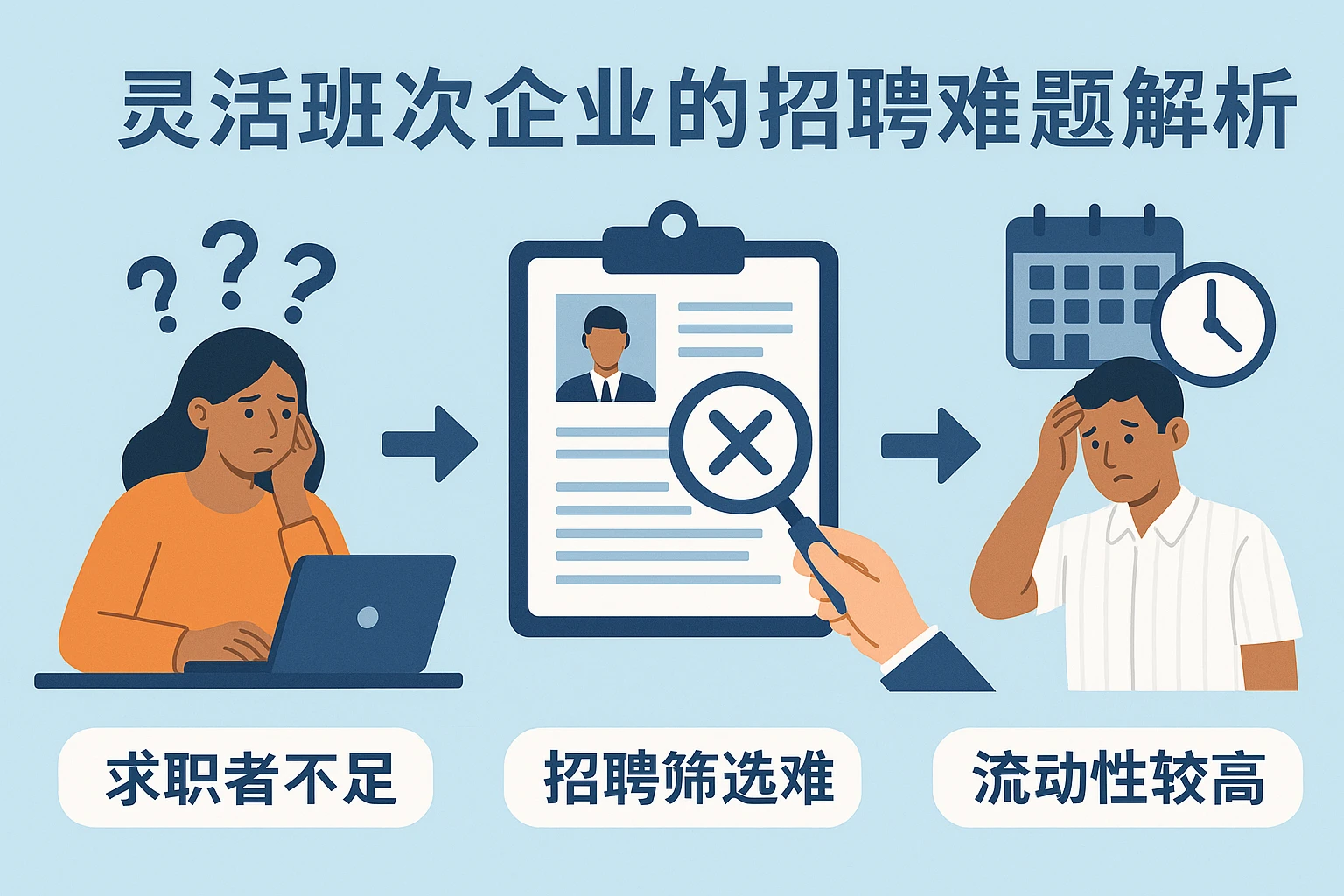 灵活班次企业的招聘难题解析