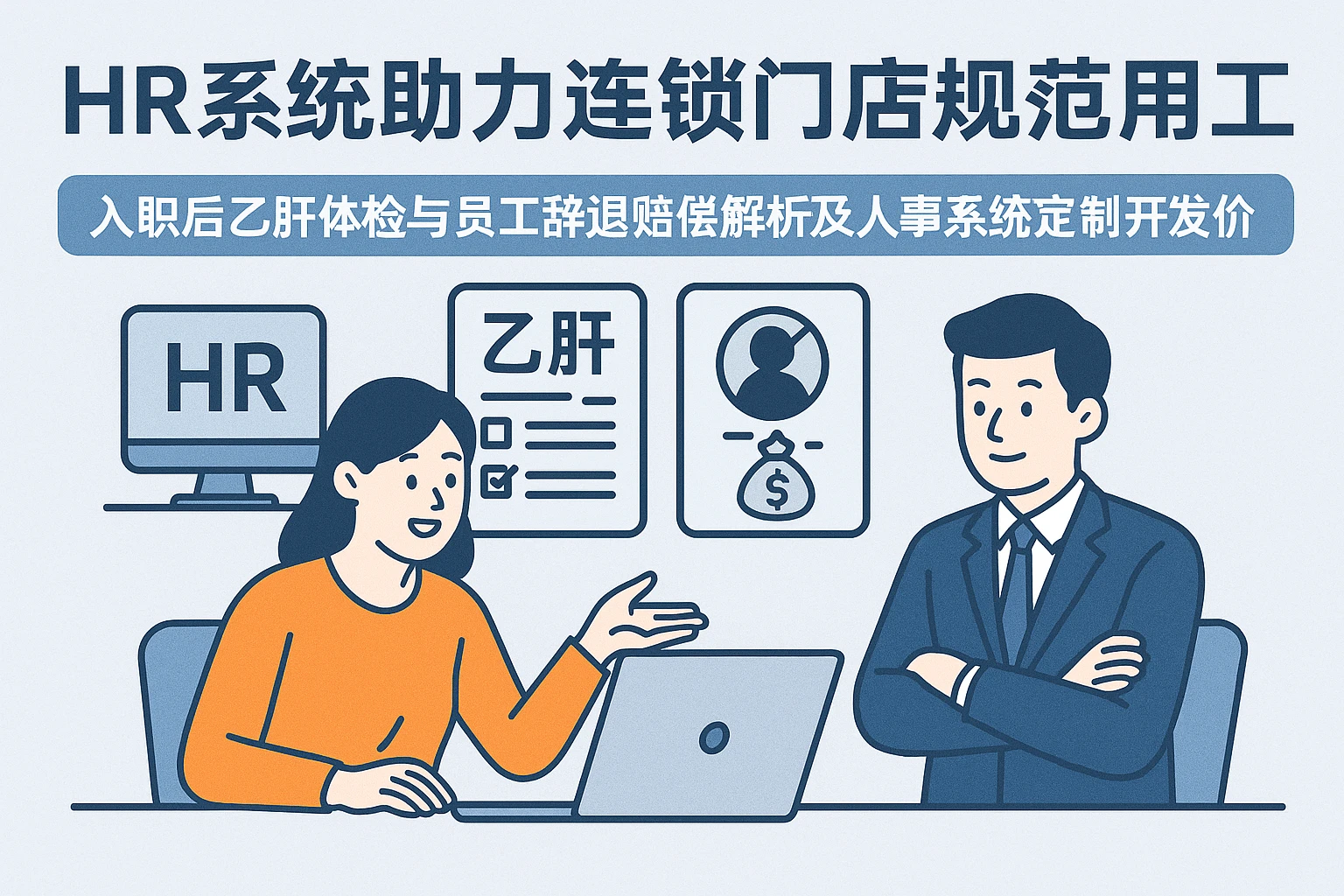 HR系统助力连锁门店规范用工 —— 入职后乙肝体检与员工辞退赔偿解析及人事系统定制开发价值
