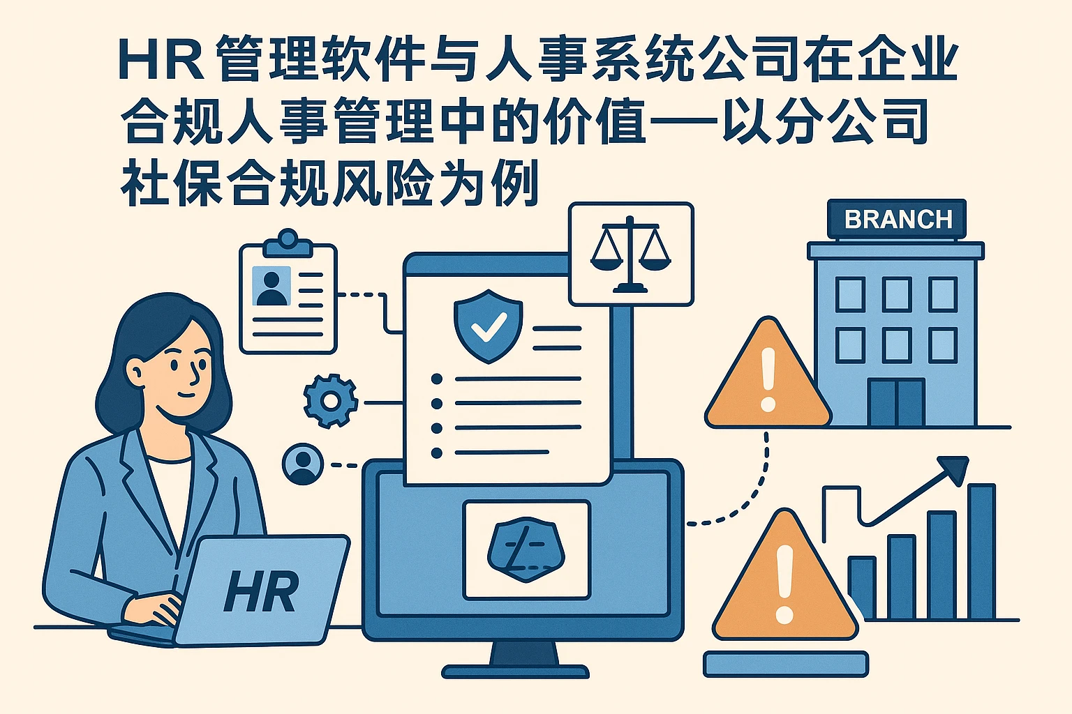 HR管理软件与人事系统公司在企业合规人事管理中的价值——以分公司社保合规风险为例