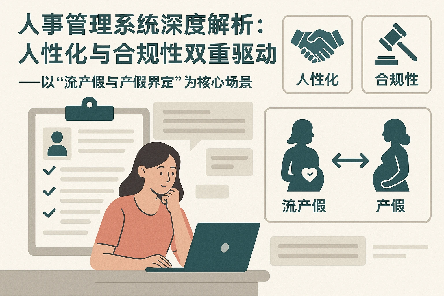 人事管理系统深度解析：人性化与合规性双重驱动——以“流产假与产假界定”为核心场景