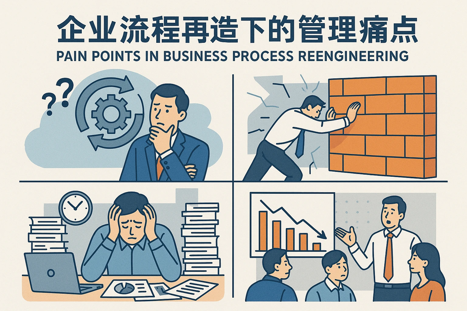 企业流程再造下的管理痛点