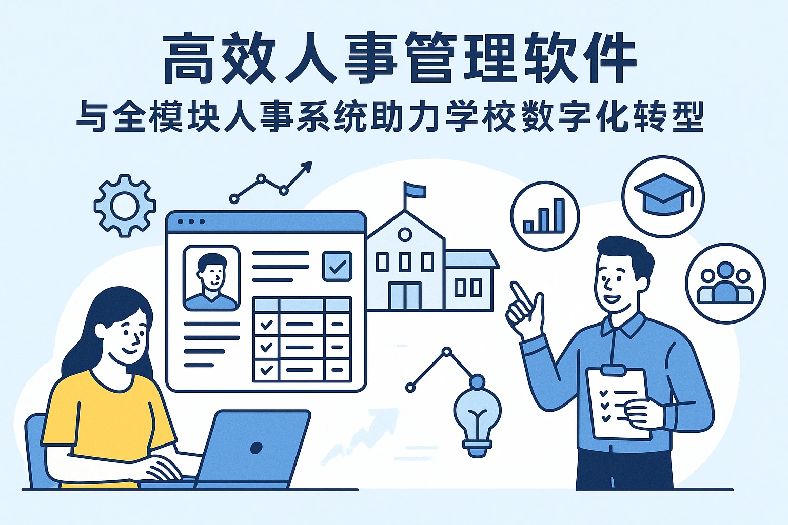 高效人事管理软件与全模块人事系统助力学校数字化转型
