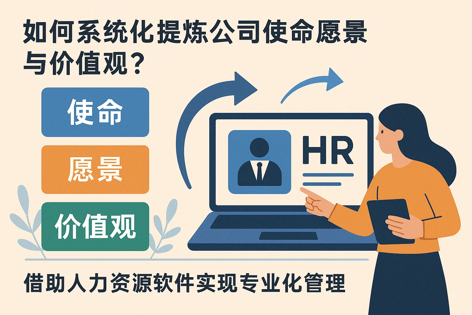 如何系统化提炼公司使命愿景与价值观？借助人力资源软件实现专业化管理