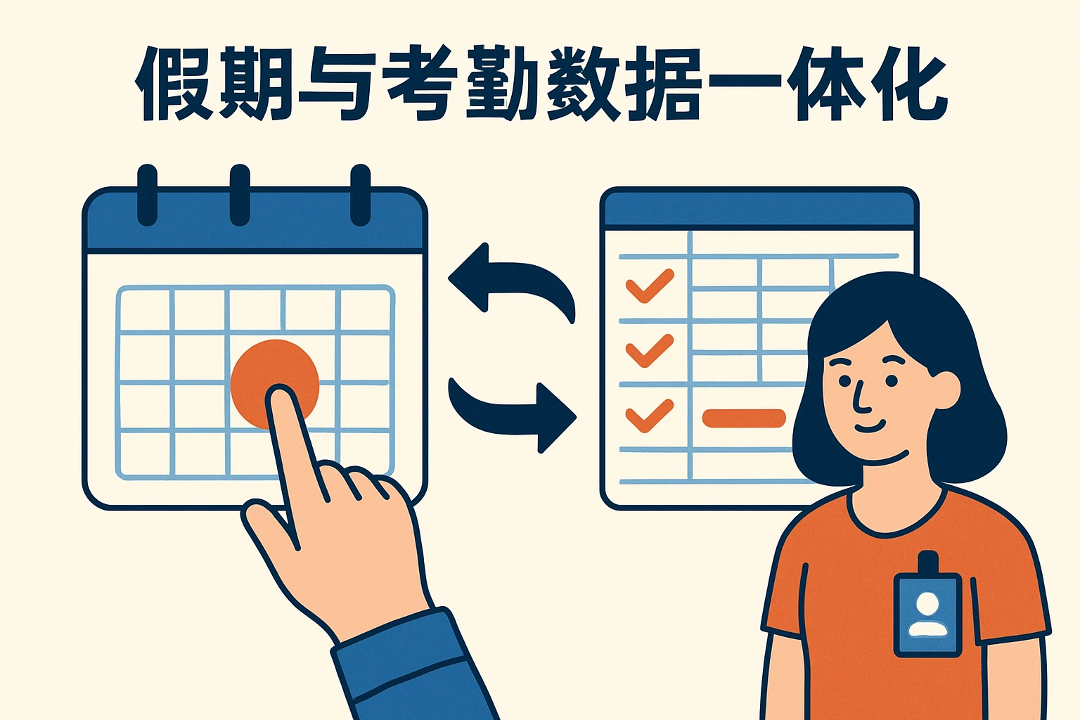假期与考勤数据一体化