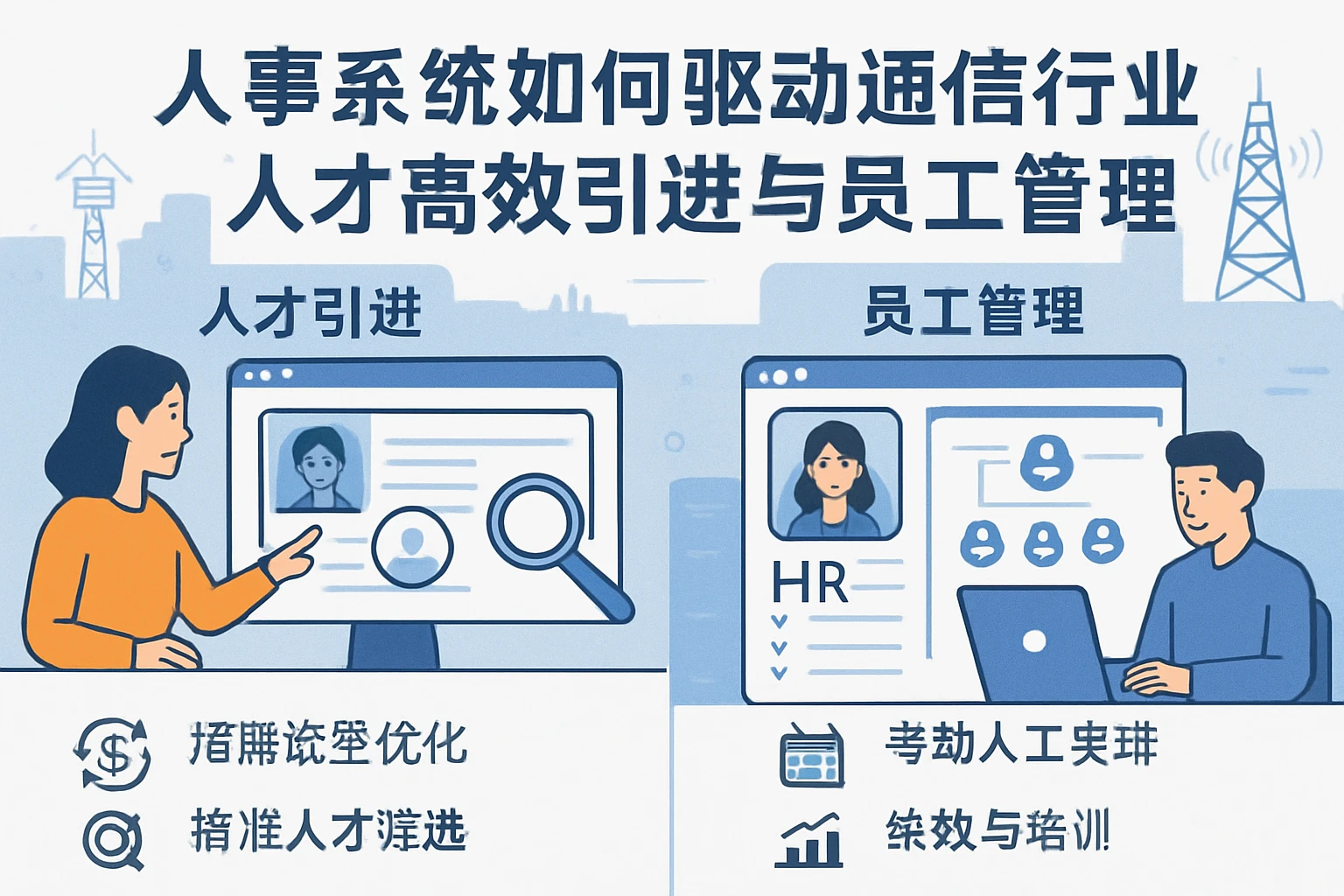 人事系统如何驱动通信行业人才高效引进与员工管理