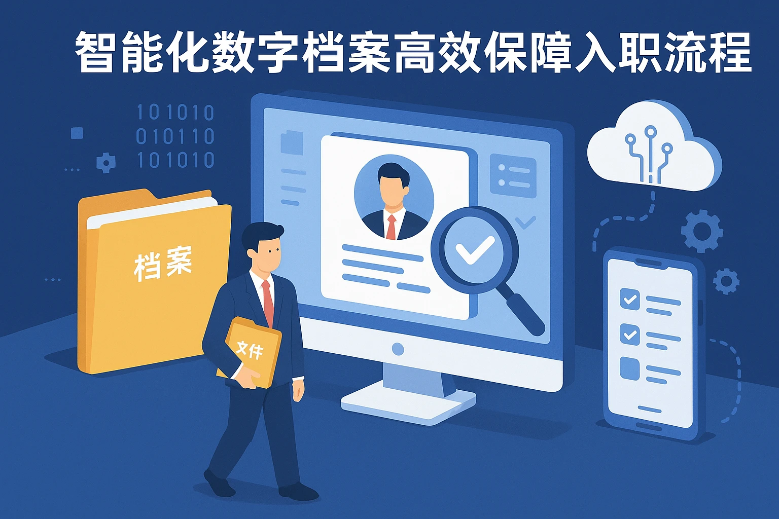 智能化数字档案高效保障入职流程