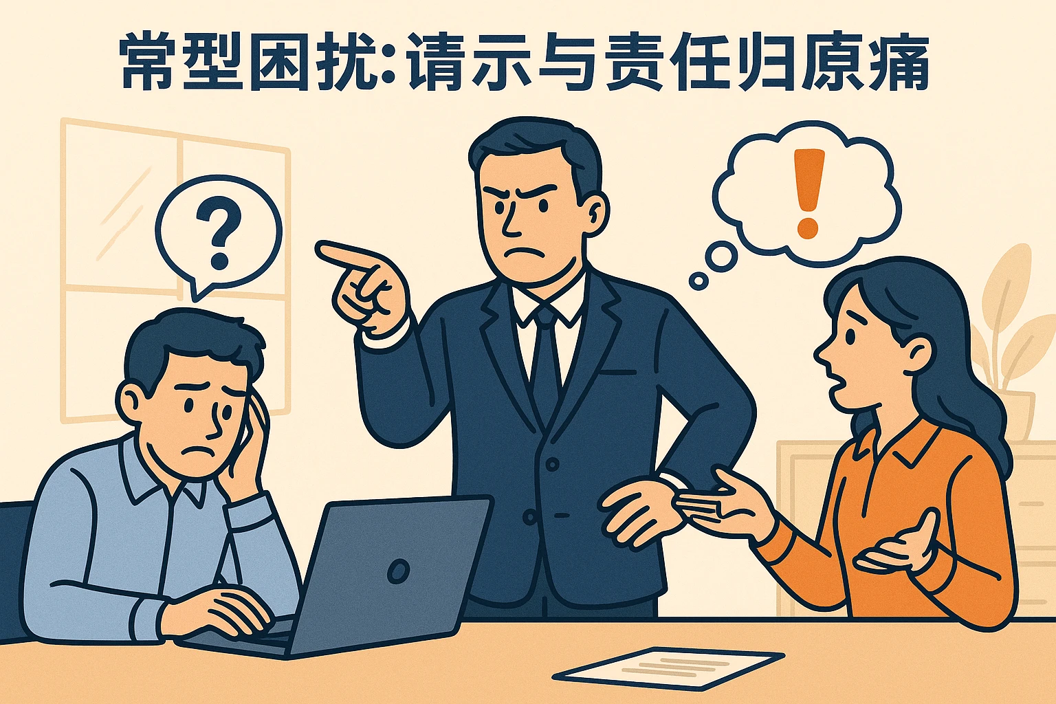 典型困扰：请示与责任归属的痛点