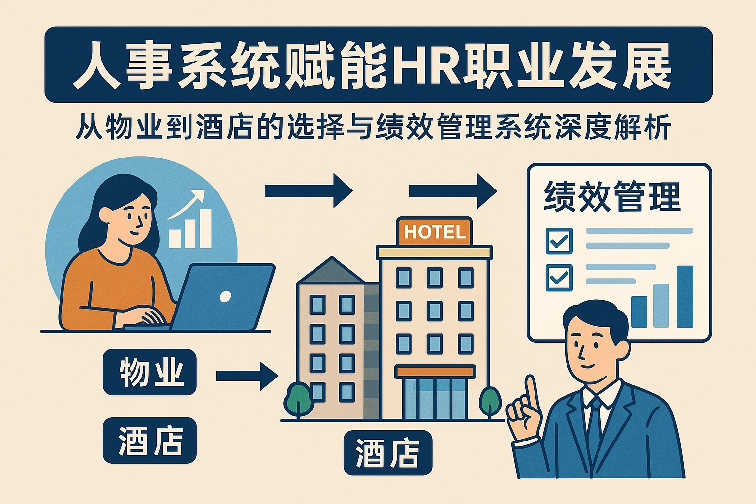 人事系统赋能HR职业发展：从物业到酒店的选择与绩效管理系统深度解析