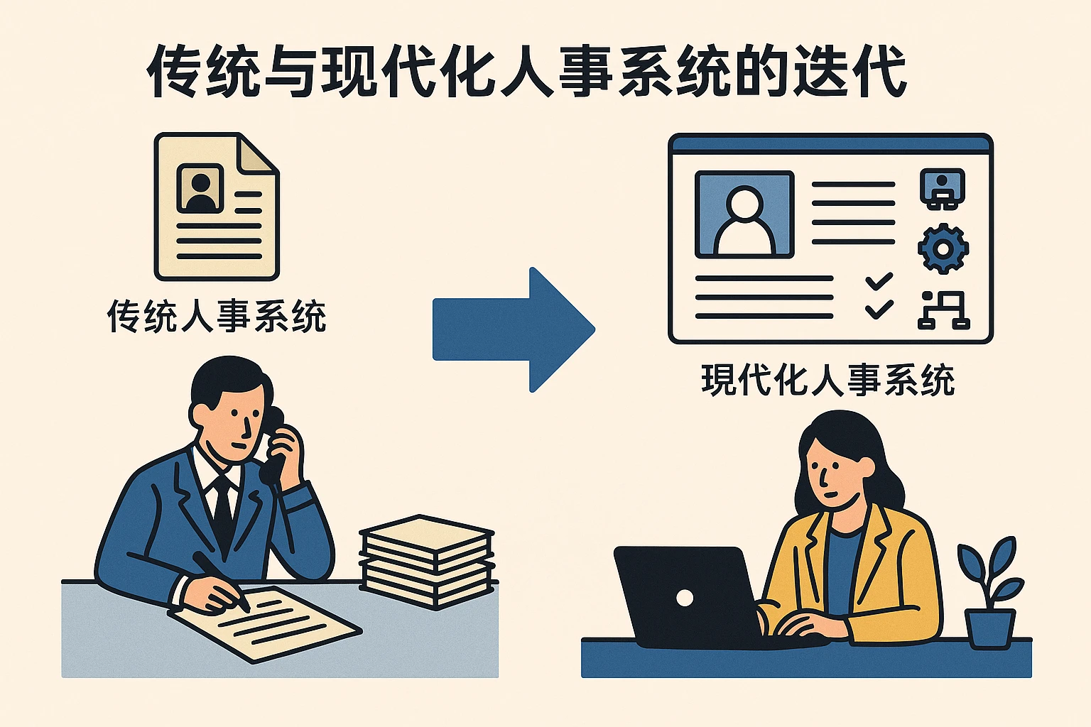 传统与现代化人事系统的迭代