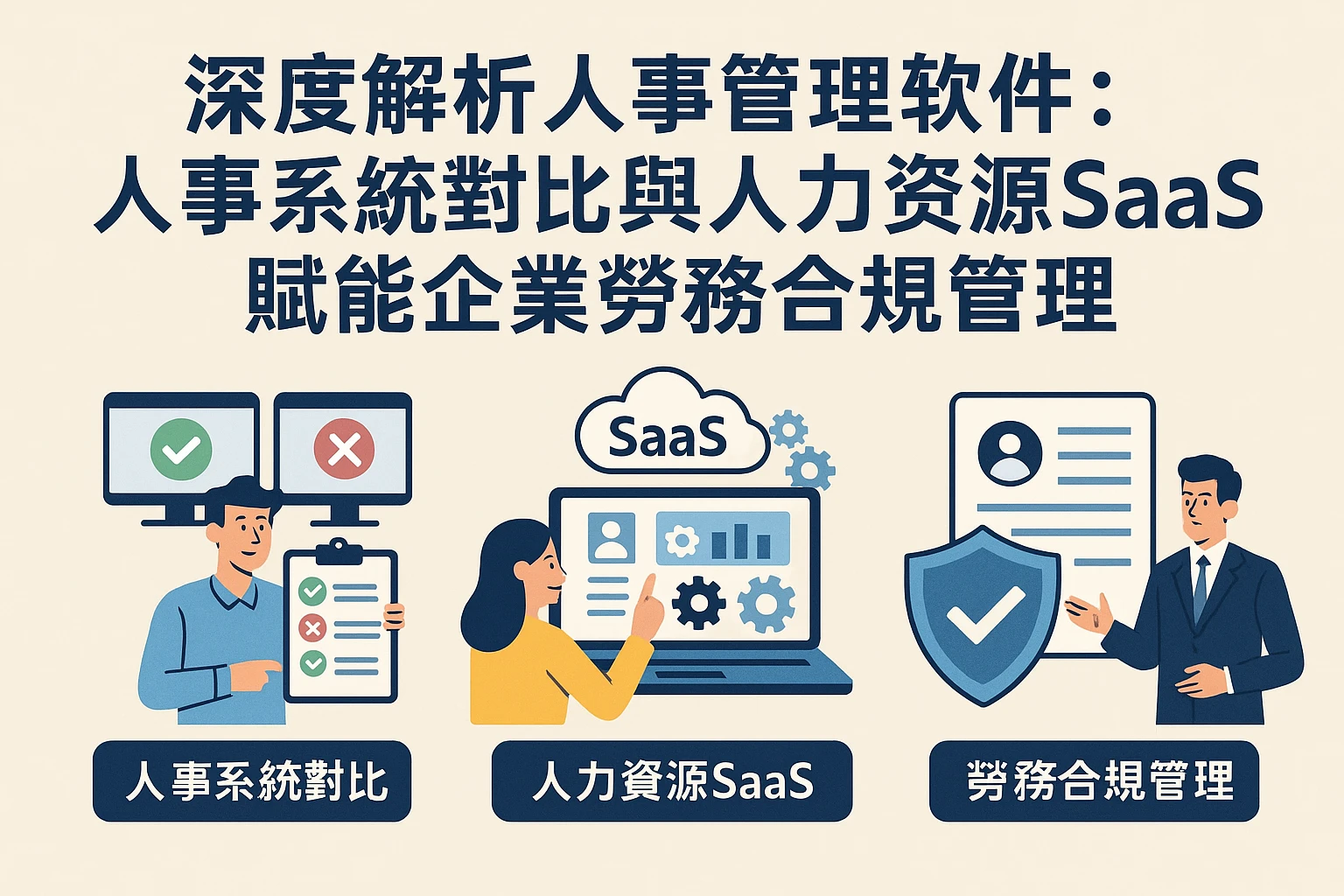 深度解析人事管理软件：人事系统对比与人力资源SaaS赋能企业劳务合规管理