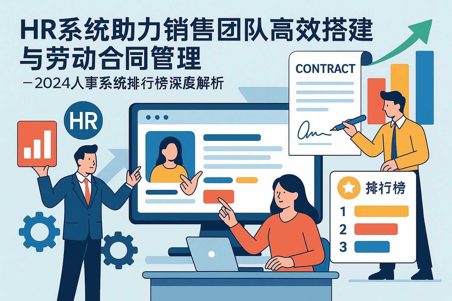 HR系统助力销售团队高效搭建与劳动合同管理——2024人事系统排行榜深度解析