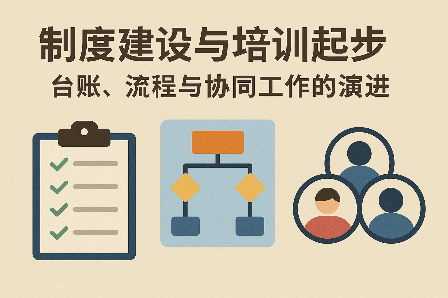 制度建设与培训起步：台账、流程与协同工作的演进