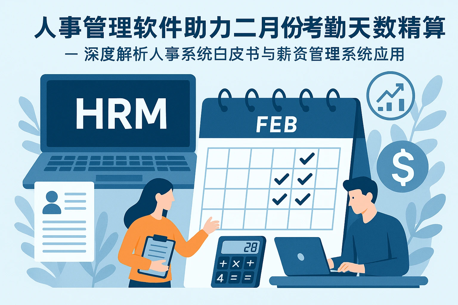 人事管理软件助力二月份考勤天数精算——深度解析人事系统白皮书与薪资管理系统应用
