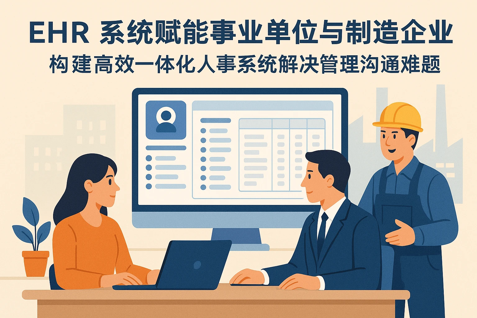 EHR系统赋能事业单位与制造企业：构建高效一体化人事系统解决管理沟通难题