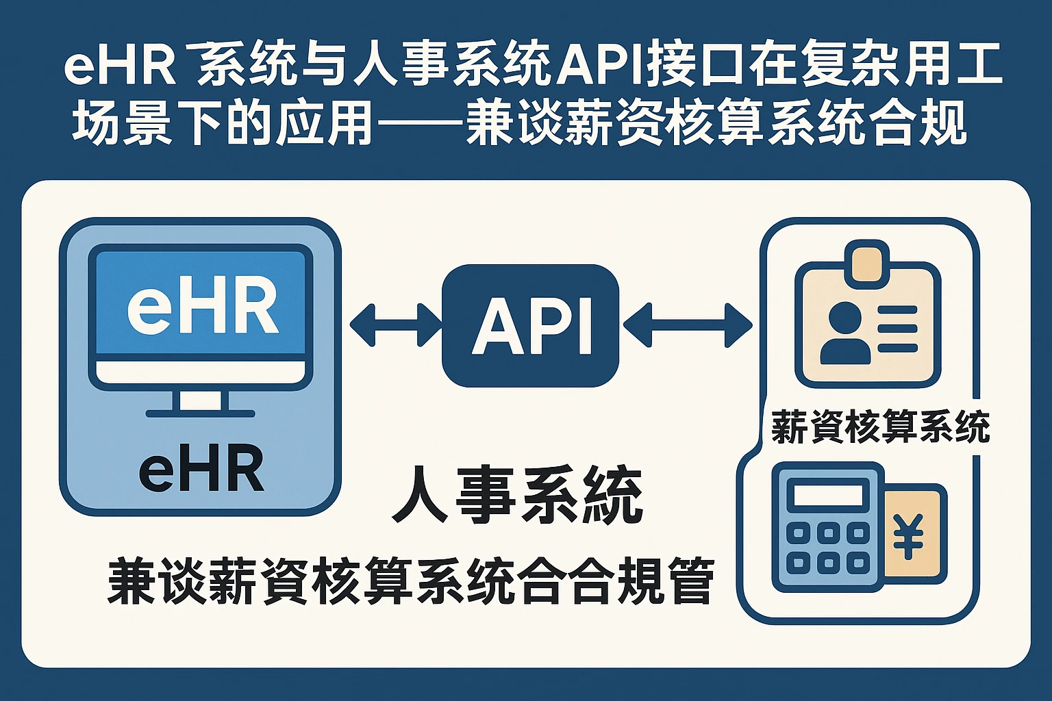 eHR系统与人事系统API接口在复杂用工场景下的应用——兼谈薪资核算系统的合规管理