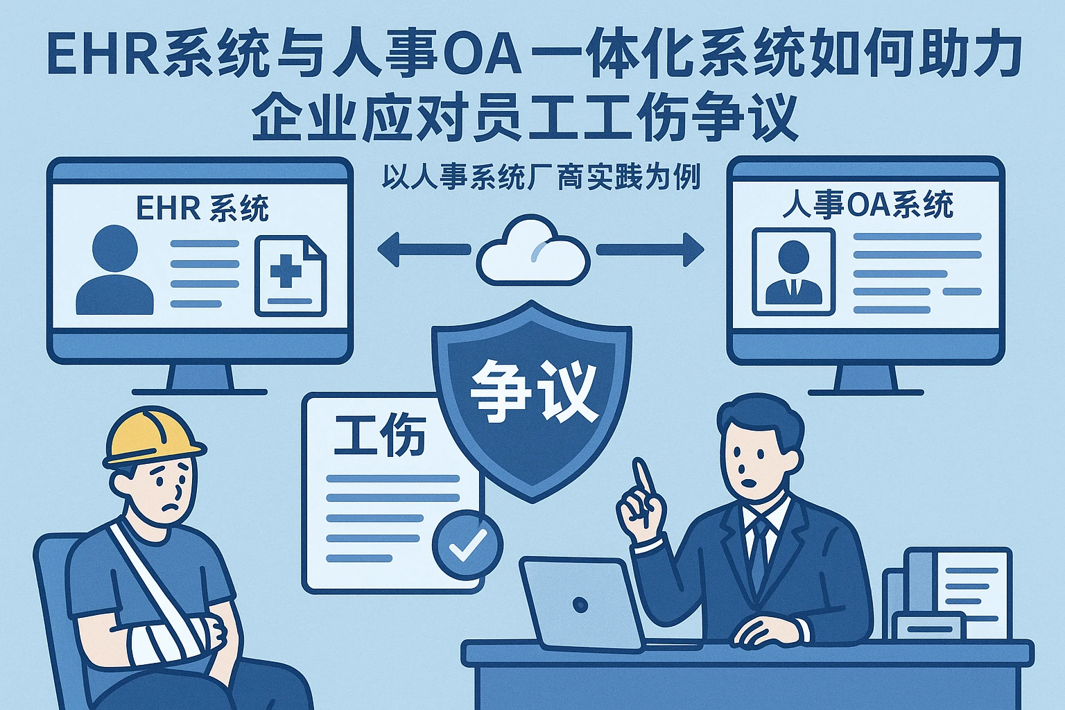 EHR系统与人事OA一体化系统如何助力企业应对员工工伤争议 —— 以人事系统厂商实践为例