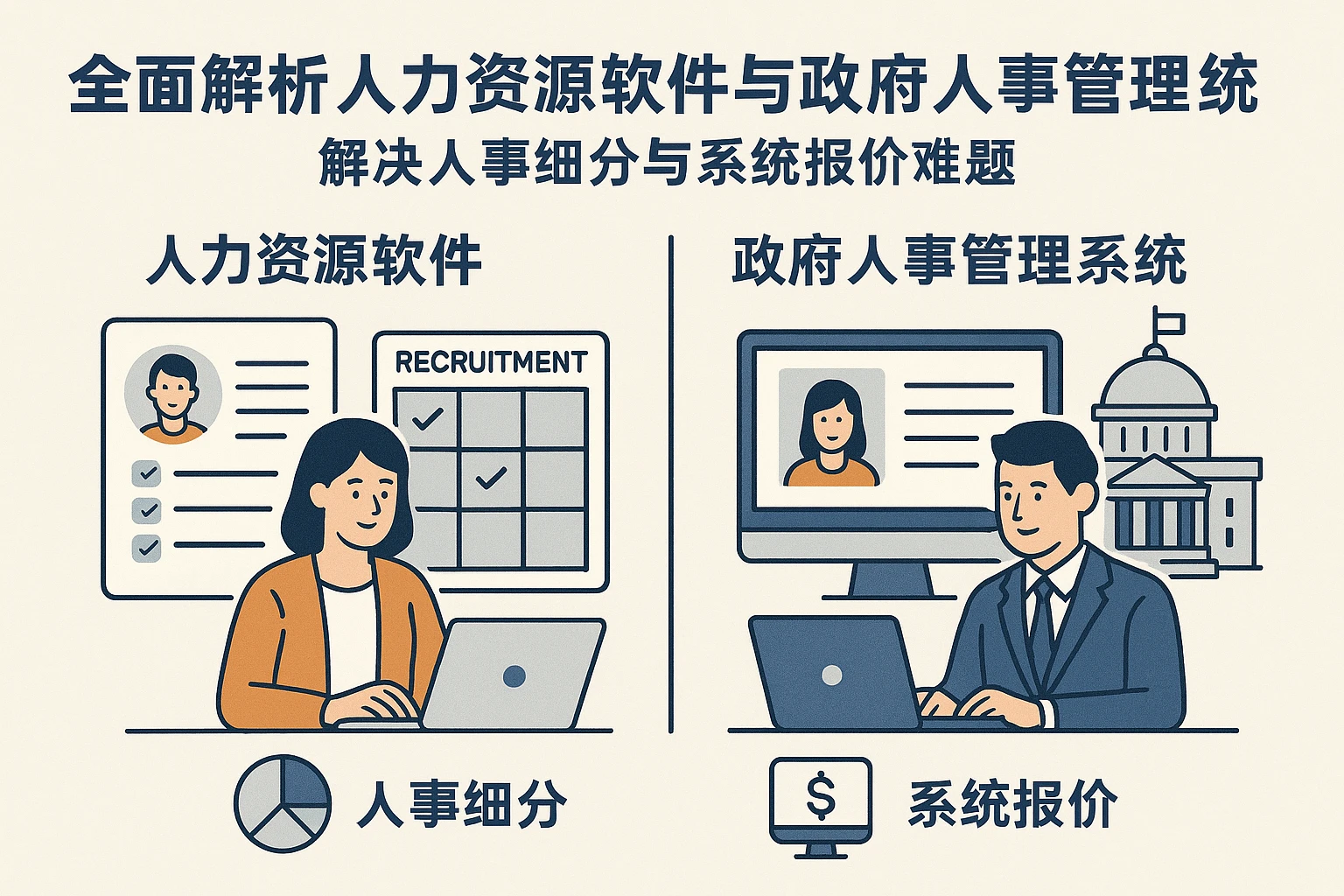 全面解析人力资源软件与政府人事管理系统：解决人事细分与系统报价难题