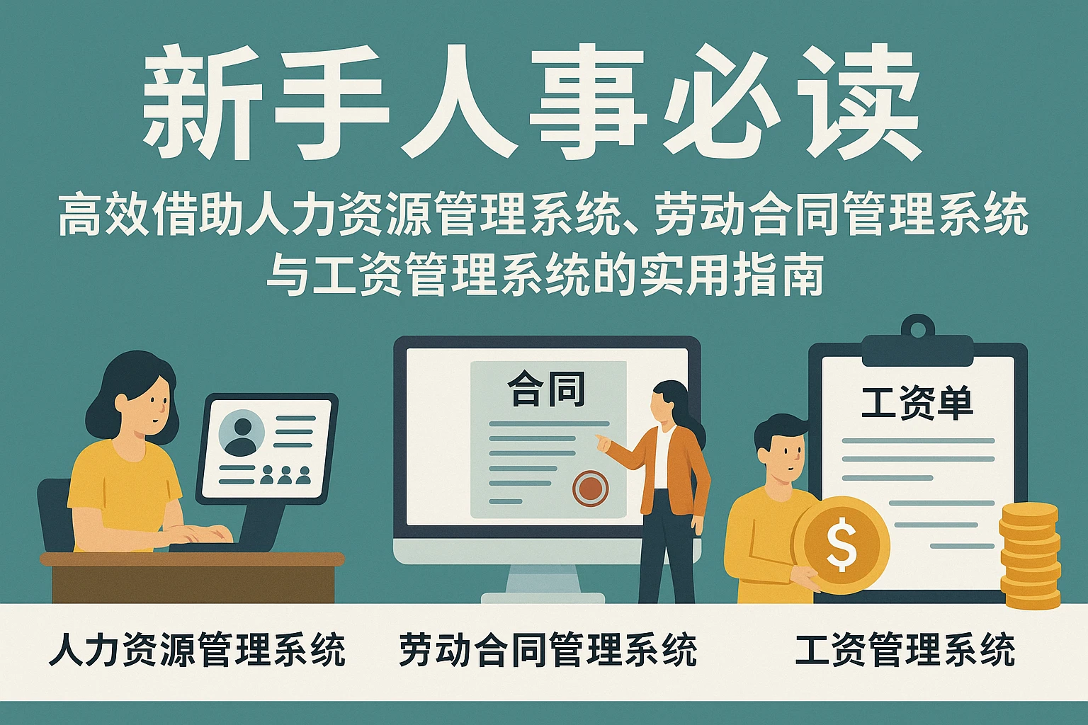 新手人事必读——高效借助人力资源管理系统、劳动合同管理系统与工资管理系统的实用指南