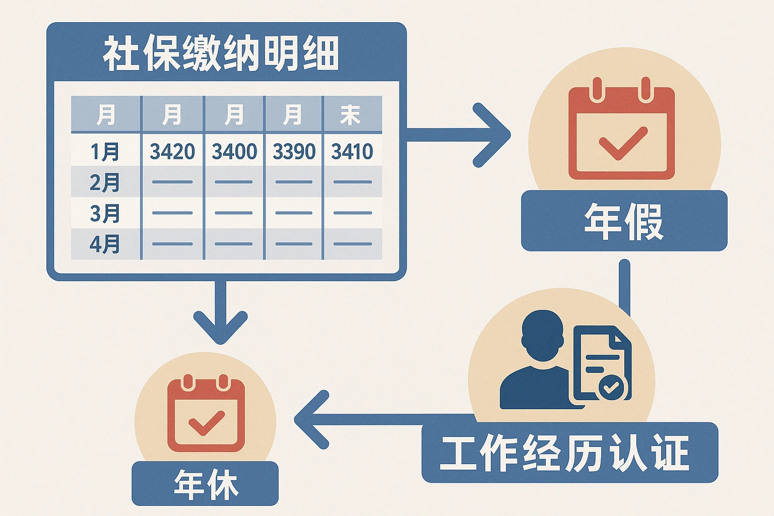 社保缴纳明细与年假、工作经历认证的关系