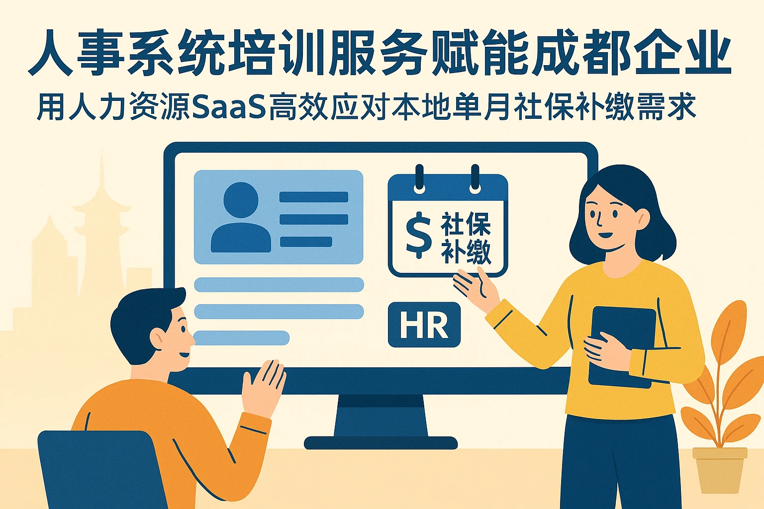 人事系统培训服务赋能成都企业，用人力资源SaaS高效应对本地单月社保补缴需求