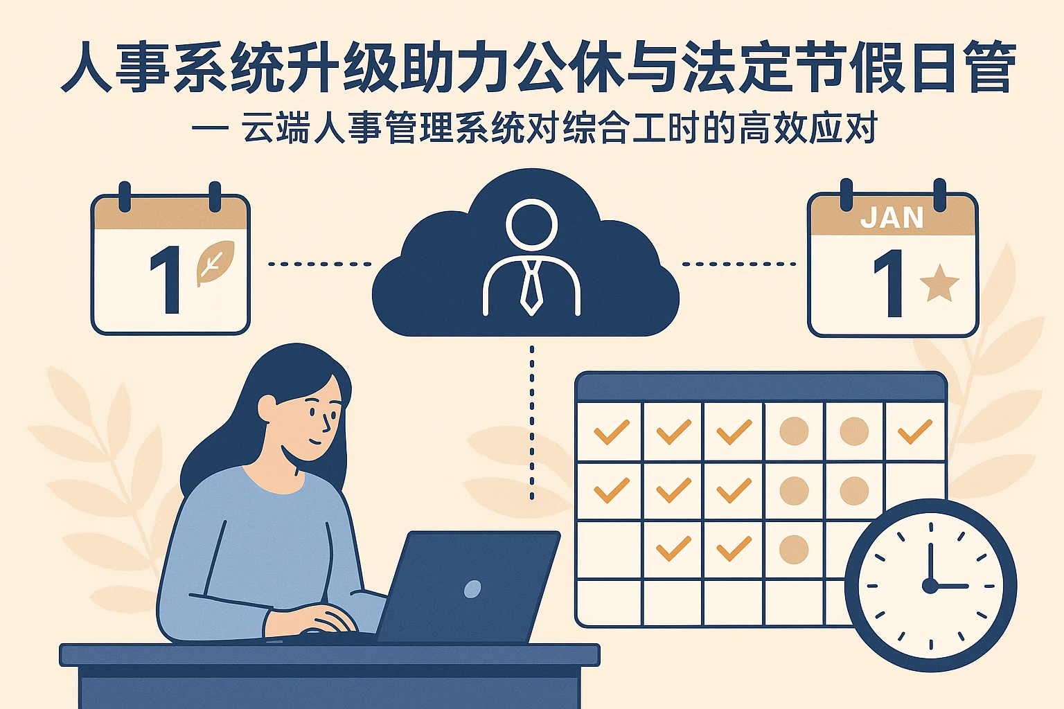 人事系统升级助力公休与法定节假日管理 —— 云端人事管理系统对综合工时的高效应对
