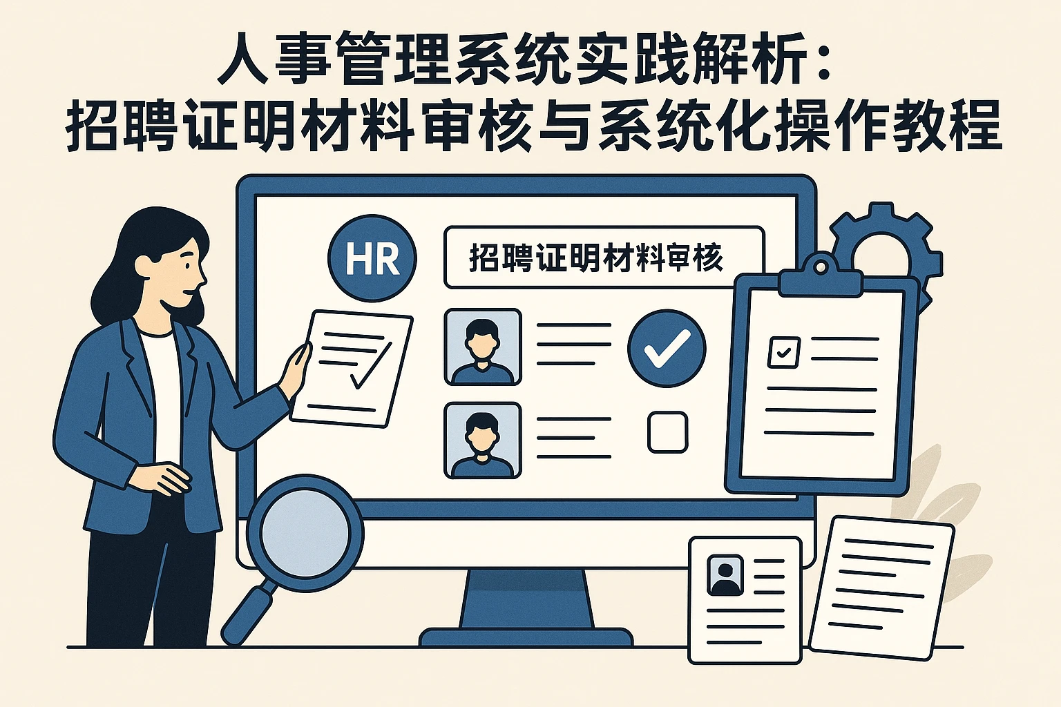 人事管理系统实践解析：招聘证明材料审核与系统化操作教程