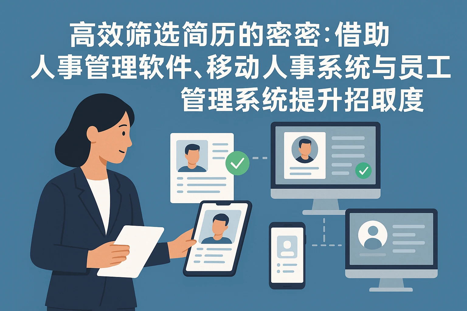 高效筛选简历的秘诀：借助人事管理软件、移动人事系统与员工管理系统提升招聘精准度