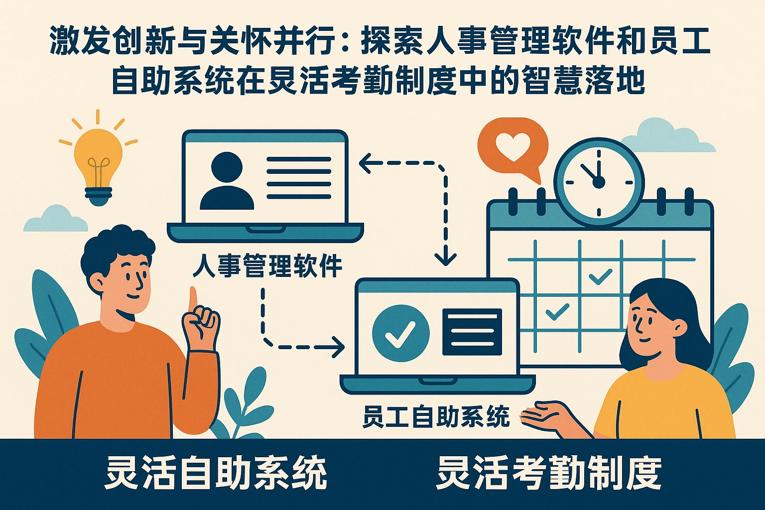 激发创新与关怀并行：探索人事管理软件和员工自助系统在灵活考勤制度中的智慧落地