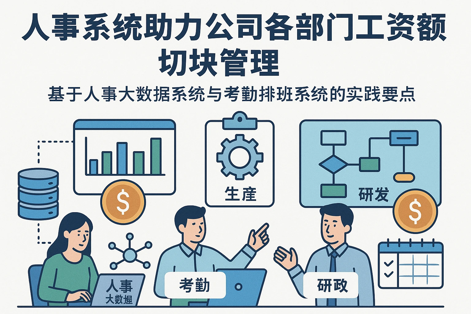人事系统助力公司各部门工资总额切块管理——基于人事大数据系统与考勤排班系统的实践要点