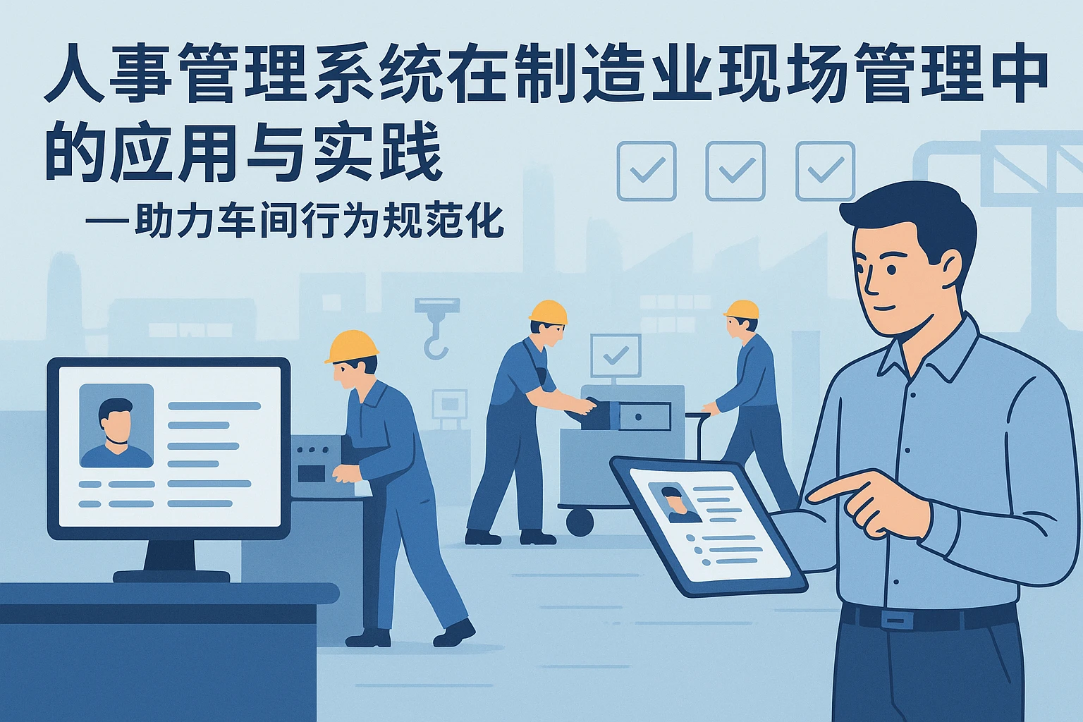 人事管理系统在制造业现场管理中的应用与实践——助力车间行为规范化