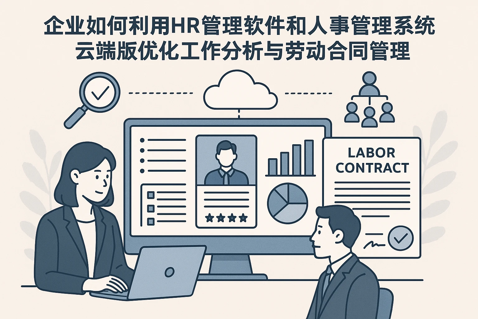 企业如何利用HR管理软件和人事管理系统云端版优化工作分析与劳动合同管理
