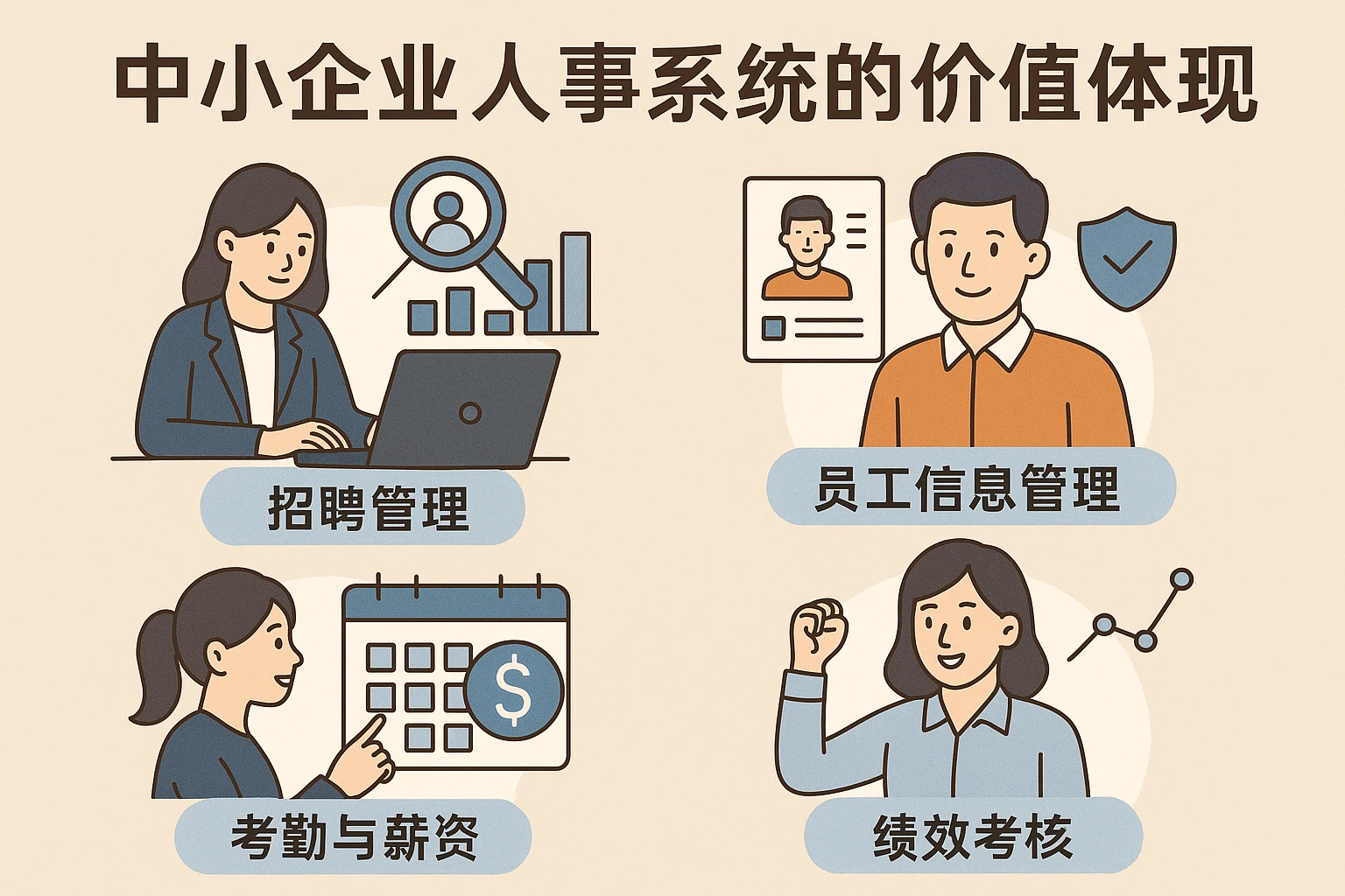 中小企业人事系统的价值体现