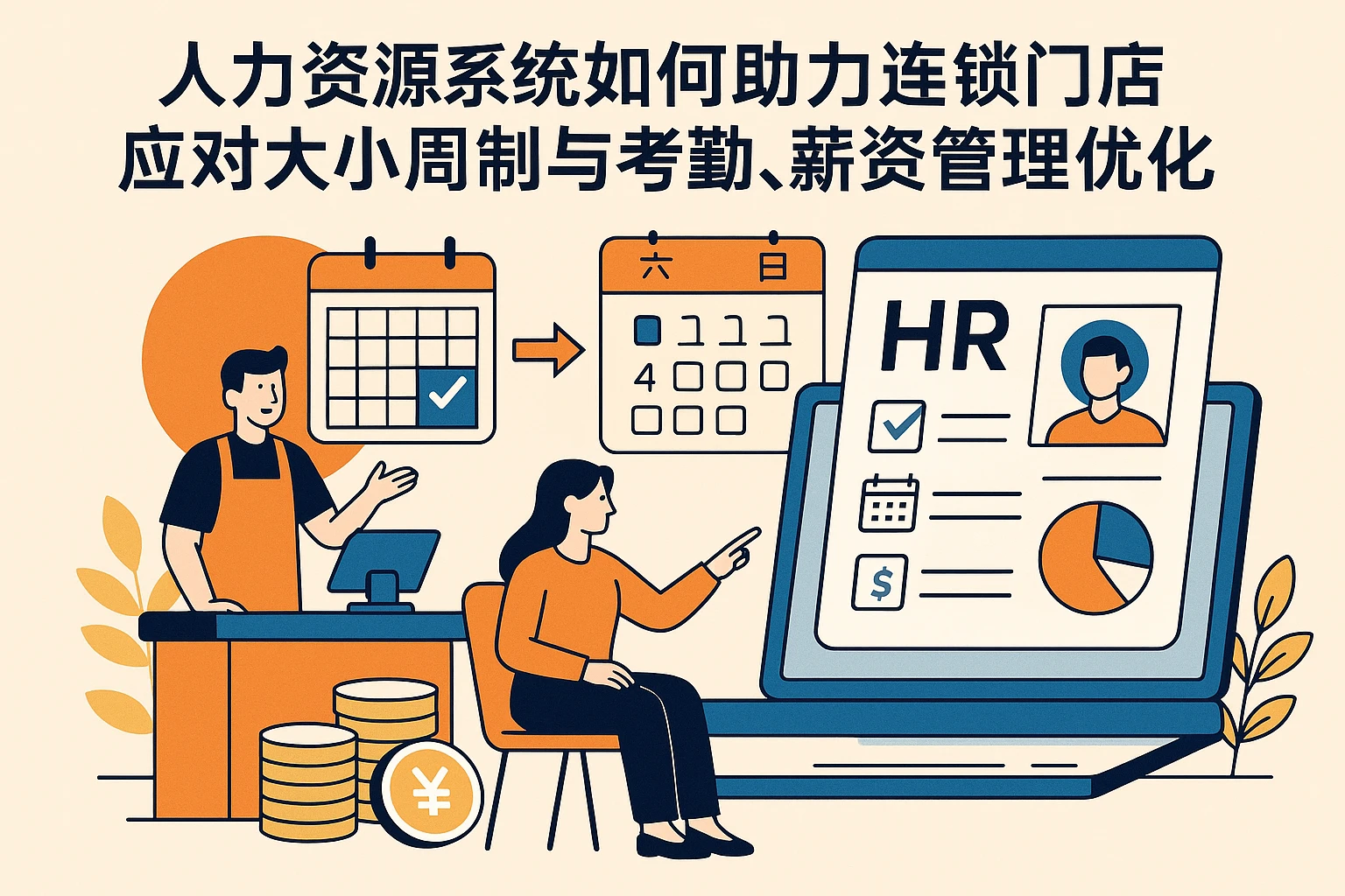 人力资源系统如何助力连锁门店应对大小周制与考勤、薪资管理优化