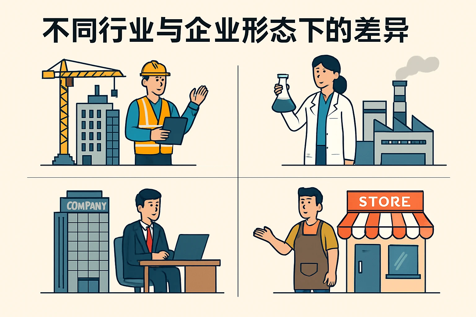 不同行业与企业形态下的差异