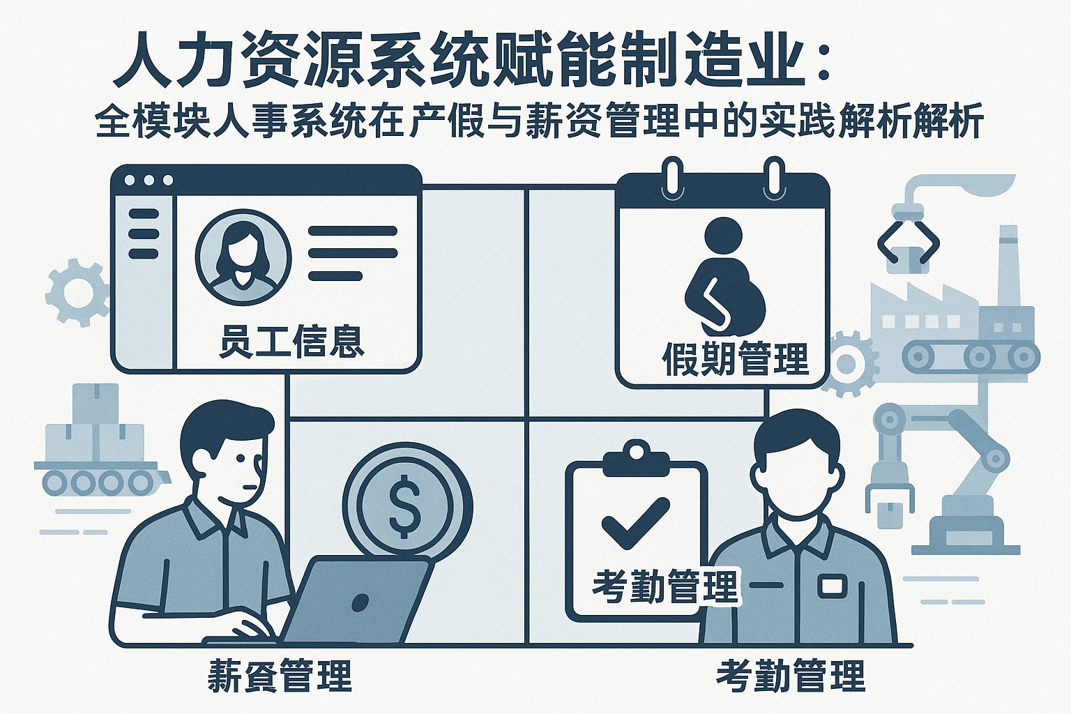 人力资源系统赋能制造业:全模块人事系统在产假与薪资管理中的实践解析